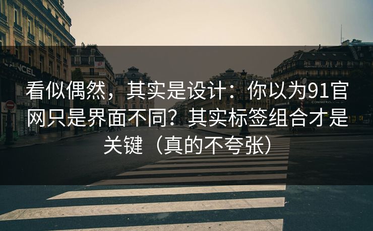 看似偶然,其实是设计:你以为91官网只是界面不同?其实标签组合才是关键(真的不夸张) 看似偶然,其实是设计:你以为91官网只是界面不同?其实标签组合才是关键(真的不夸张)